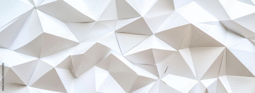 Fototapeta premium White Geometric Pattern.