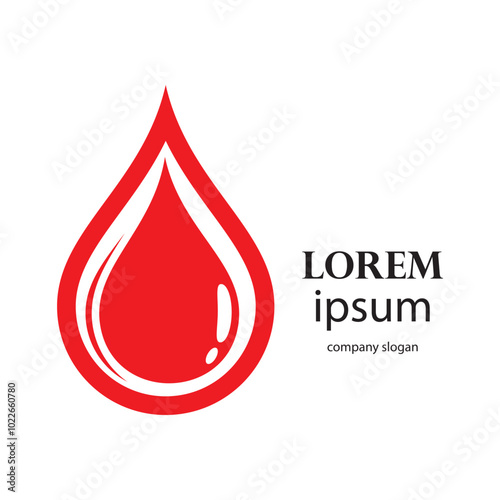 charity logo design caring for blood donors