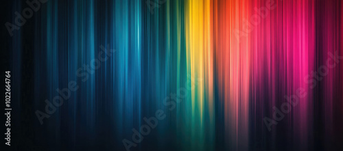 Colorful light gradient abstract background with smooth streaks blending blue, yellow, orange and pink shades