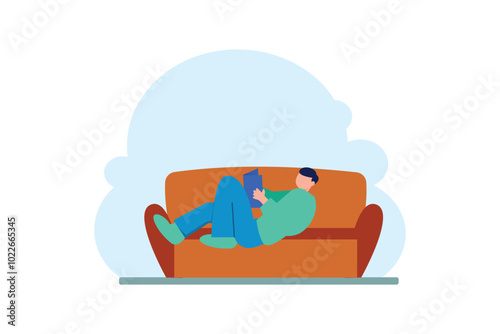 Weekend Activity Flat Design Illustration