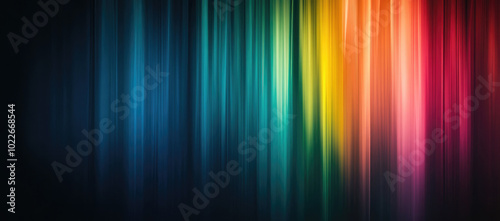 Colorful light gradient abstract background with smooth streaks blending blue, yellow, orange and pink shades