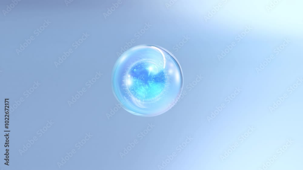 3D render animation with liquid, transparent bubbles flying away. Macro shot of various bubbles in water rising on the light background. Super slow motion Beauty glossy Moisturizing bubble blobs 3D render animation with liquid, transparent bubbles flying away. Macro shot of various bubbles in water rising on the light background. Super slow motion Beauty glossy Moisturizing bubble blobs
