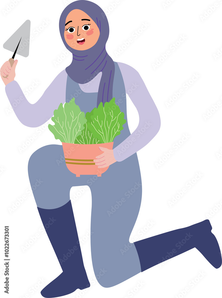 Fototapeta premium people doing gardening