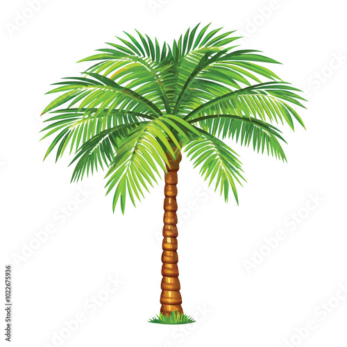 Coconut palm tree. Plant, garden, resort. Nature concept