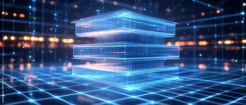 Fototapeta premium The Digital Blueprint, Digital Prototyping and 3D Printing