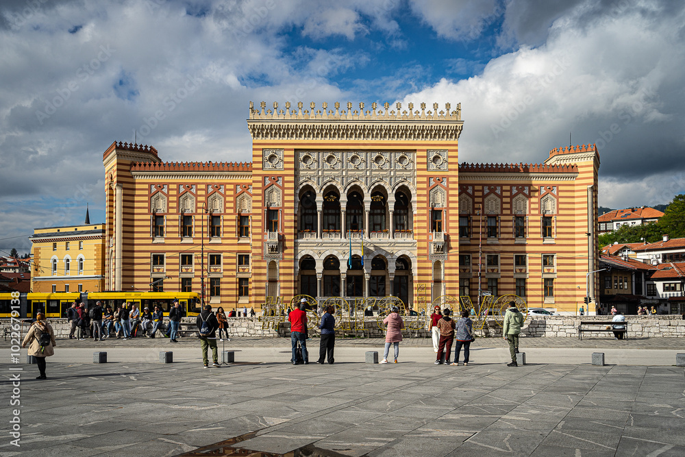 Obraz premium Sarajevo, bibilioteca