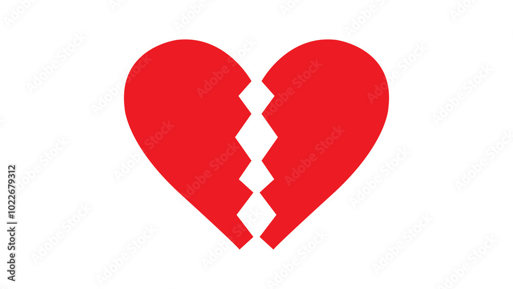 red broken heart icon red broken heart icon