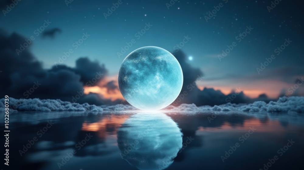 A single dreamlike object, like a glowing orb or a shimmering feather, hovering in the center of a serene, but otherworldly, landscape. A single dreamlike object, like a glowing orb or a shimmering feather, hovering in the center of a serene, but otherworldly, landscape.