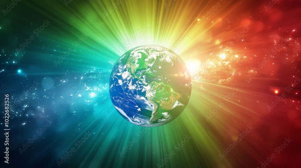 Global communication network concept with glowing connections radiating from Earth, symbolizing international connectivity, data exchange, and worldwide interaction. Global communication network concept with glowing connections radiating from Earth, symbolizing international connectivity, data exchange, and worldwide interaction.
