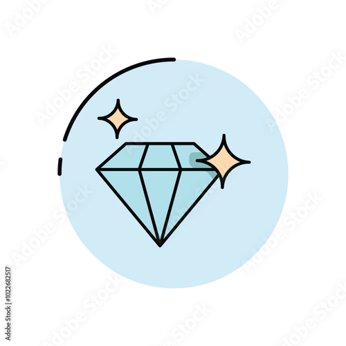 Diamond  vector icon