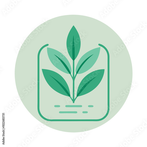 A minimalist vector label for a skincare