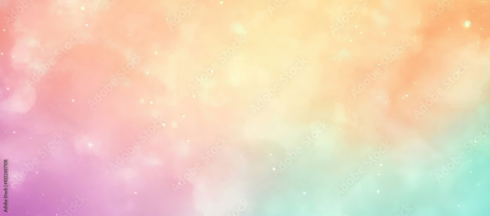 Soft pastel dreamy background with delicate light effects and gentle gradient blending pink, orange and teal colors Soft pastel dreamy background with delicate light effects and gentle gradient blending pink, orange and teal colors