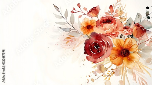 Vibrant Hibiscus Flower with Green Leaves Illustration - Illustrated image of a vibrant hibiscus flower with green leaves. Ideal for tropical themes, nature-inspired designs, and botanical projects.