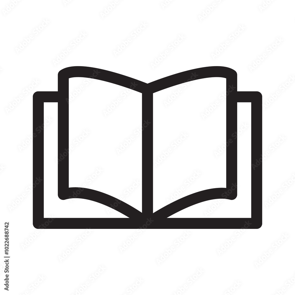 Book Icon, Study or Reading Book Icon, Education Related Sign, Learning Symbol Book Icon, Study or Reading Book Icon, Education Related Sign, Learning Symbol