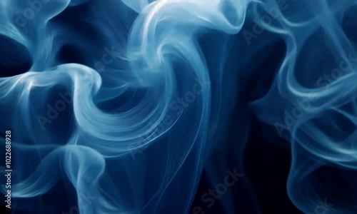 Wallpaper Mural Abstract Blue and White Swirling Pattern Torontodigital.ca