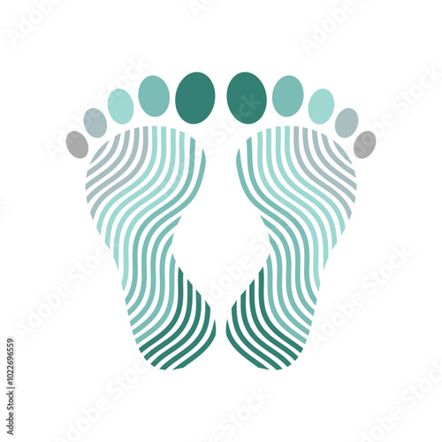 Reflexology Foot Massage Therapy treatment Logo