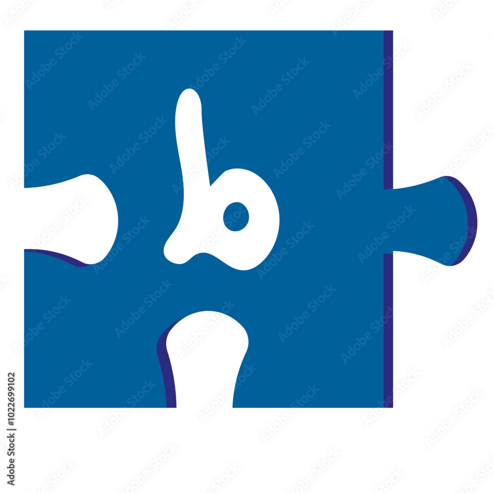 Puzzle Pieces with Alphabet Puzzle Pieces with Alphabet