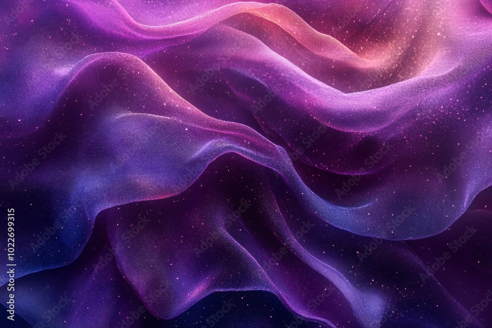 Fototapeta premium Twisting Fabric Representing Dark Matter Concept