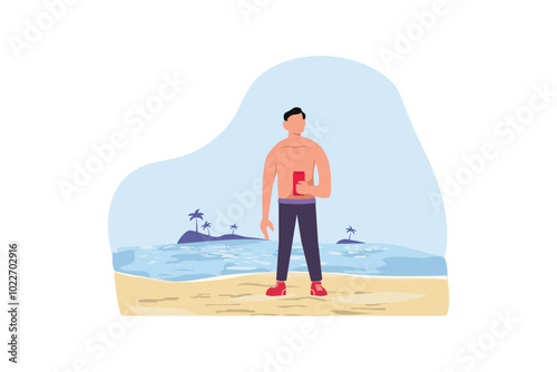 Weekend Activity Flat Design Illustration