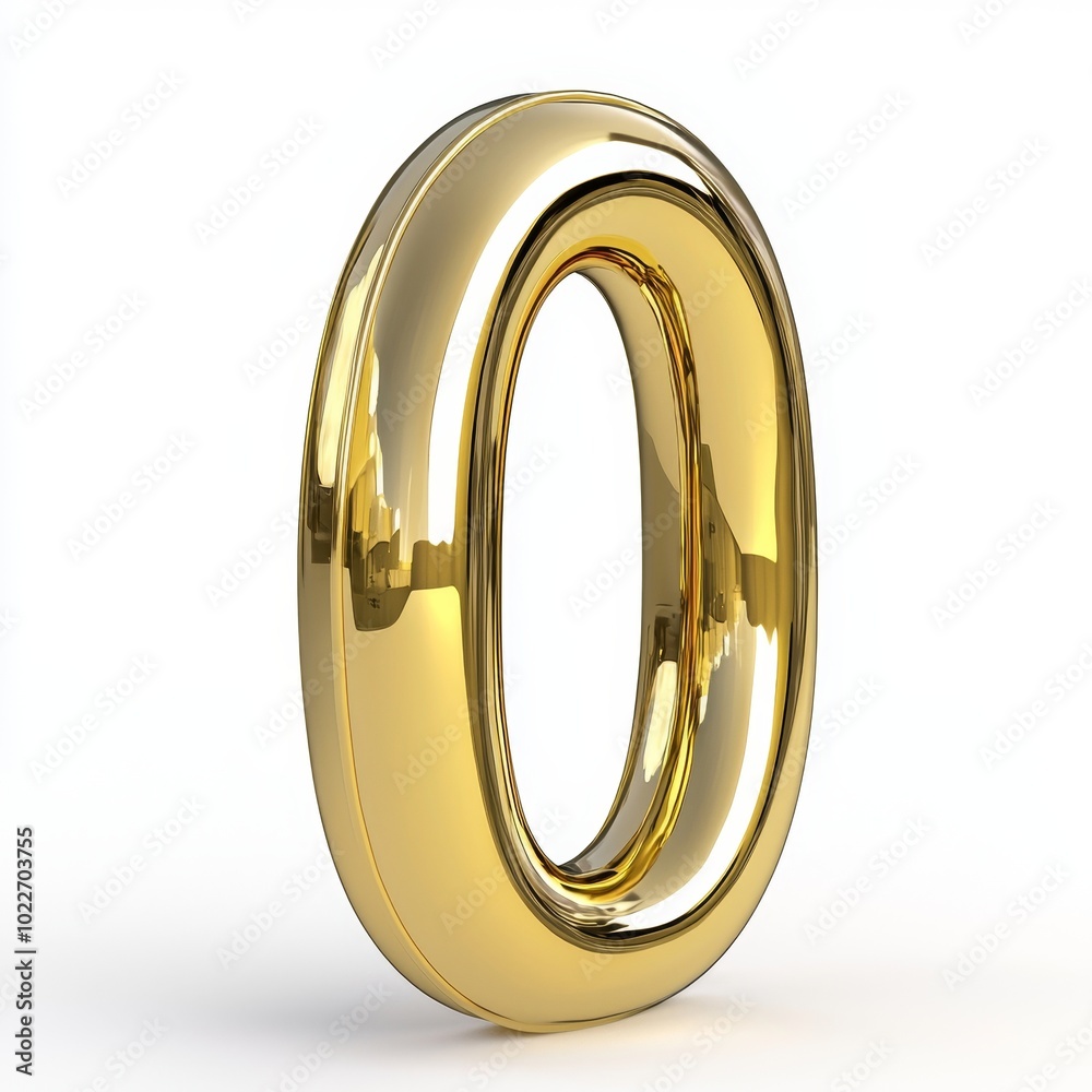 The Gleaming Golden Number Zero: A Stunning Display of Modern Design and Reflective Beauty in a Minimalistic Setting The Gleaming Golden Number Zero: A Stunning Display of Modern Design and Reflective Beauty in a Minimalistic Setting