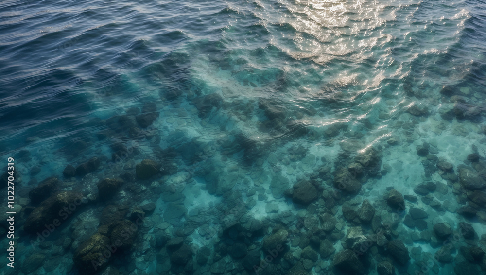 Aerial Perspective of Ocean Surf Aerial Perspective of Ocean Surf