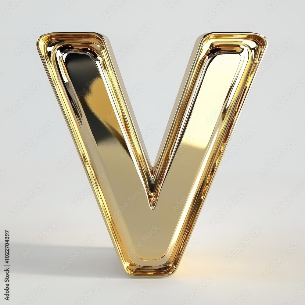 Shining Golden Letter V: A Captivating Symbol of Victory, Value, and Vibrance in a Sleek, Reflective Design That Grabs Attention! Shining Golden Letter V: A Captivating Symbol of Victory, Value, and Vibrance in a Sleek, Reflective Design That Grabs Attention!