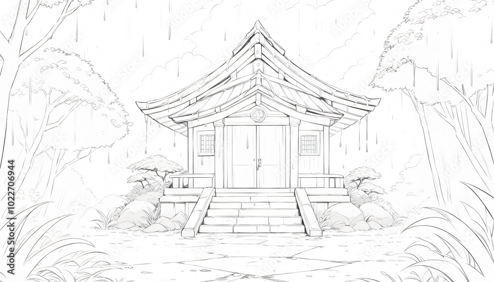 Anime Abandoned Shrine Anime Abandoned Shrine