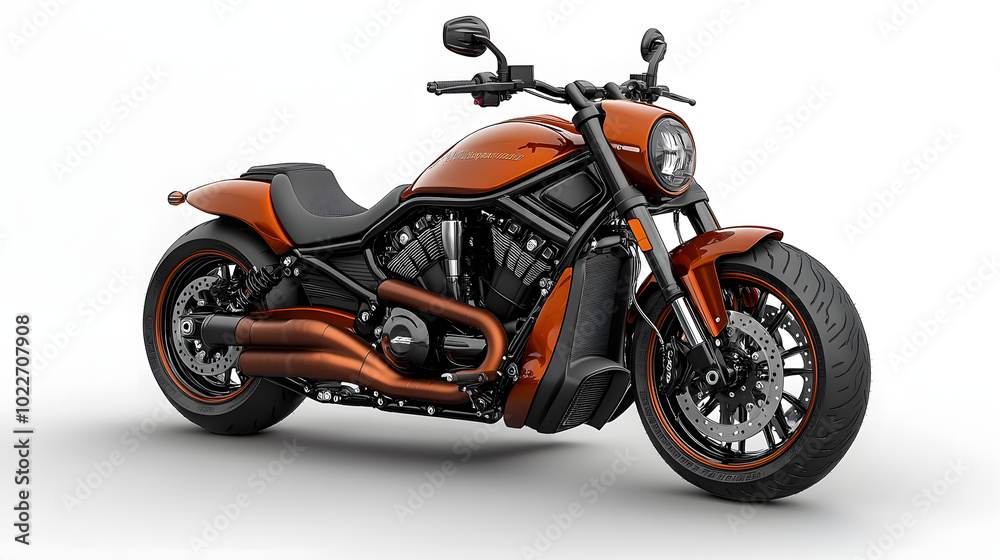 motorcycle on a white background, showcasing its sleek design and powerful build. The motorcycle’s distinctive features, such as its elongated body and chrome details, are highlighted, making it a sta motorcycle on a white background, showcasing its sleek design and powerful build. The motorcycle’s distinctive features, such as its elongated body and chrome details, are highlighted, making it a sta