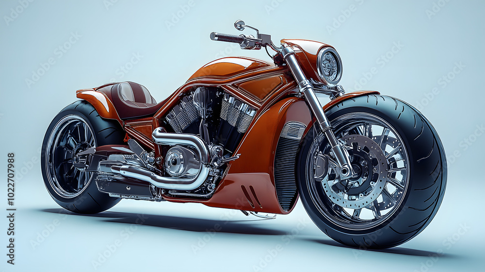 motorcycle on a white background, showcasing its sleek design and powerful build. The motorcycle’s distinctive features, such as its elongated body and chrome details, are highlighted, making it a sta motorcycle on a white background, showcasing its sleek design and powerful build. The motorcycle’s distinctive features, such as its elongated body and chrome details, are highlighted, making it a sta