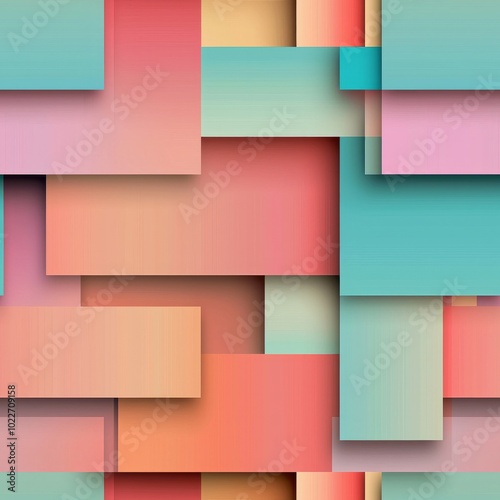 seamless pattern of stacked rectangles with shadow gradients