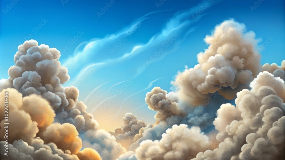 Cartoon Smoke and Dust Clouds for Illustrations and Designs