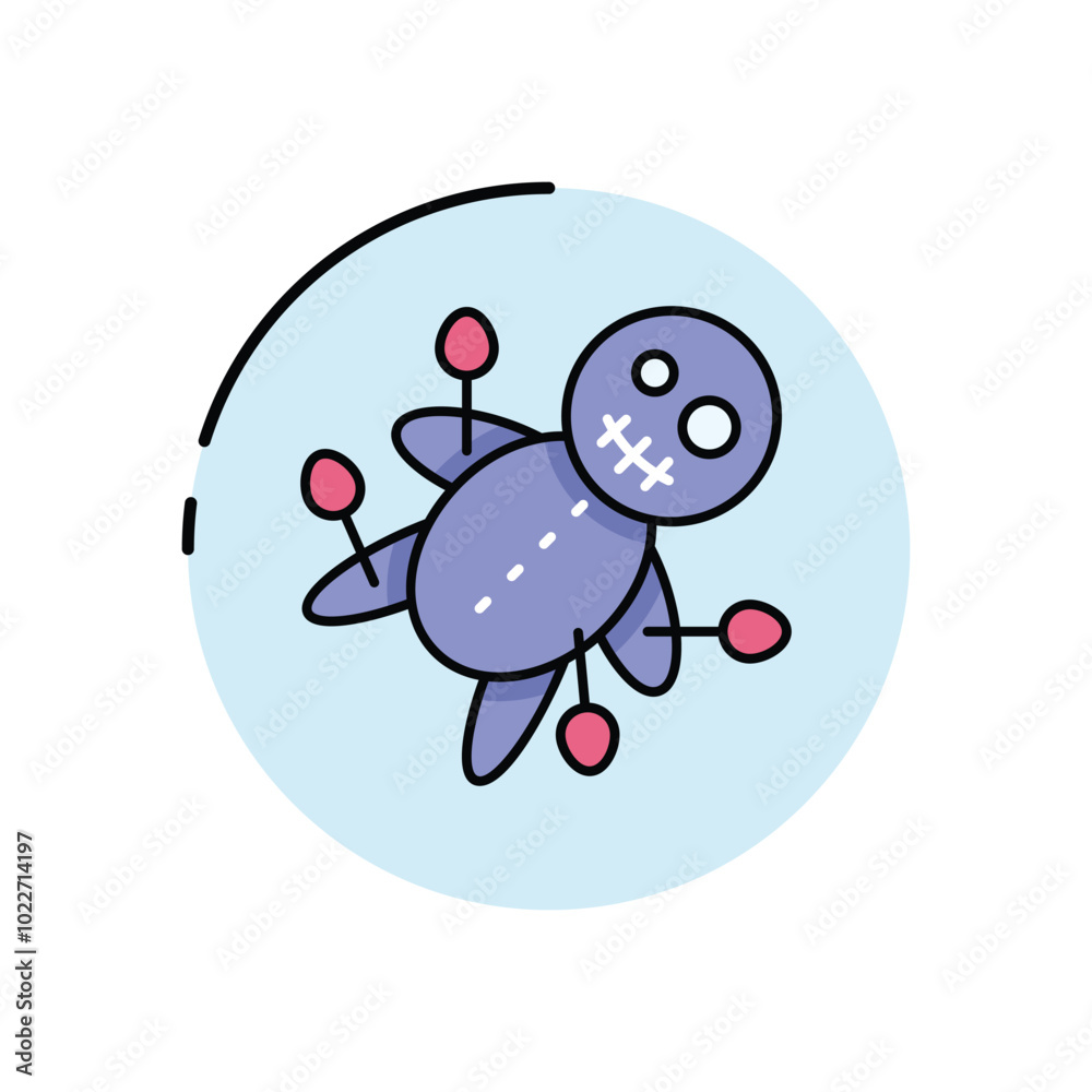 Fototapeta premium Voodoo Doll vector icon