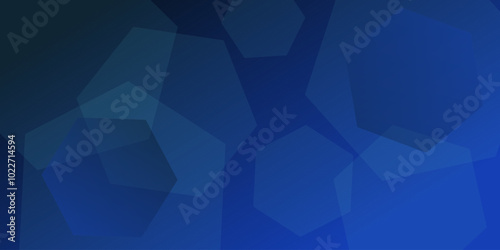 Modern blue banner design, abstract background, vibrant gradient cover image, hexagon wallpaper design