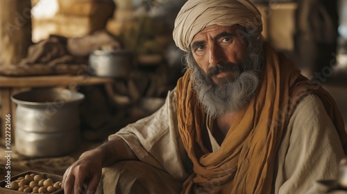 Wallpaper Mural An old Israeli merchant in an old Israeli market Torontodigital.ca