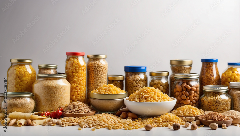 Collection of Raw Cereal Grains Collection of Raw Cereal Grains