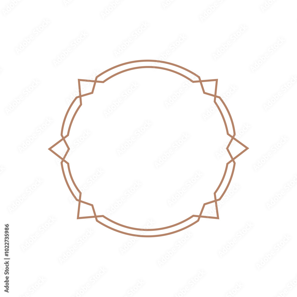 Art Deco Circle Frame Art Deco Circle Frame