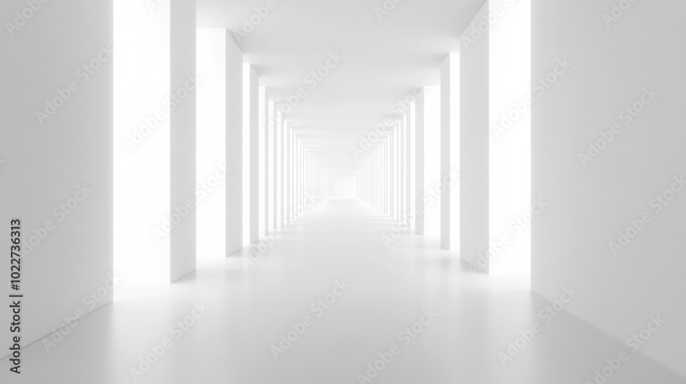 Fototapeta premium 3D rendering of a white background