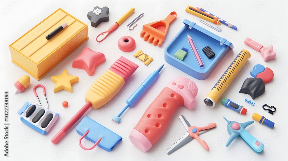 Eraser icons Stationary 3D Eraser icons Stationary 3D