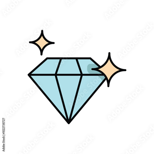 Diamond  vector icon