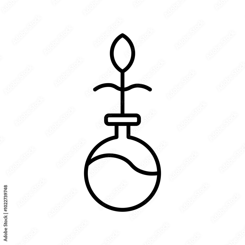 Obraz premium seedling line icon