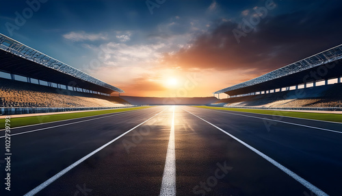 Sunset on the Racetrack