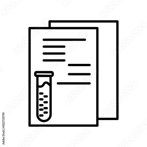 test line icon