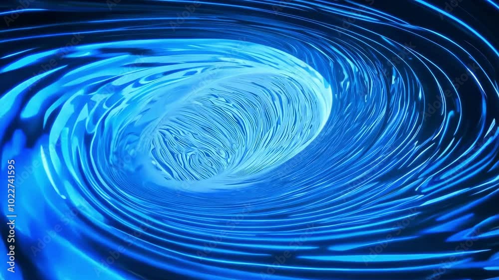 Abstract blue swirl pattern with vortex effect