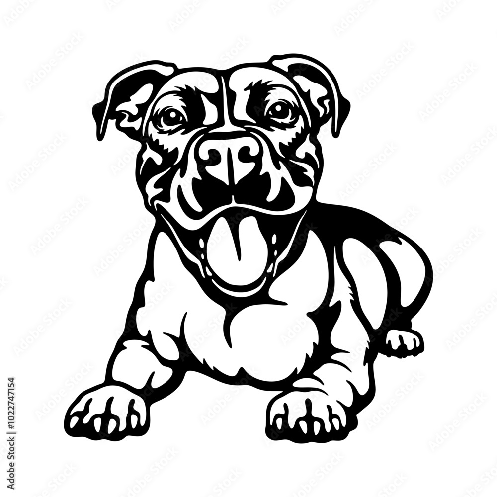 Staffordshire Bull Terrier Dog Breed - Pet Vector Cut file, Dog Silhouette Stencil - Cricut file Staffordshire Bull Terrier Dog Breed - Pet Vector Cut file, Dog Silhouette Stencil - Cricut file