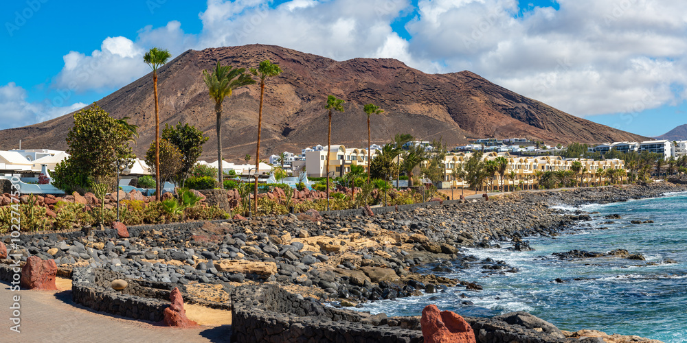 Fototapeta premium Vacation resorts on the Playa Blanca