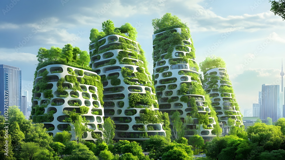 Eco-Friendly Urban Cityscape Eco-Friendly Urban Cityscape