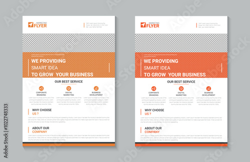 Clean Corporate Business Marketing Agency Flyer Poster  Template Design