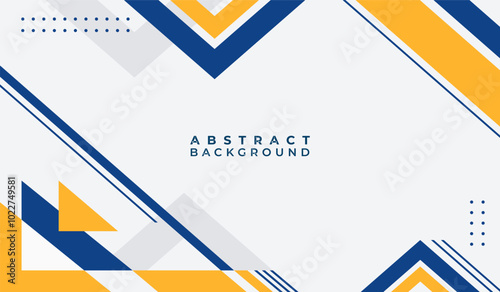 Blue and yellow abstract geometric background vector illustration