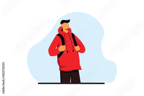 Weekend Activity Flat Design Illustration