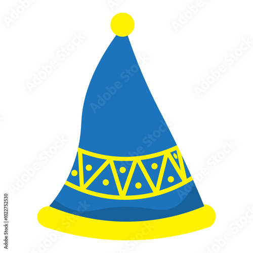 blue yellow hat winter wear